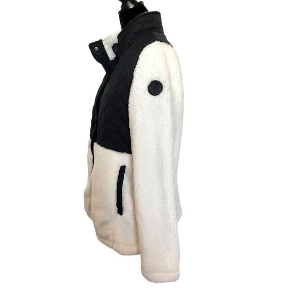 Madden Girl Jacket Fleece Off-White/Black Big Girls XL ‎ New - Picture 3 of 4